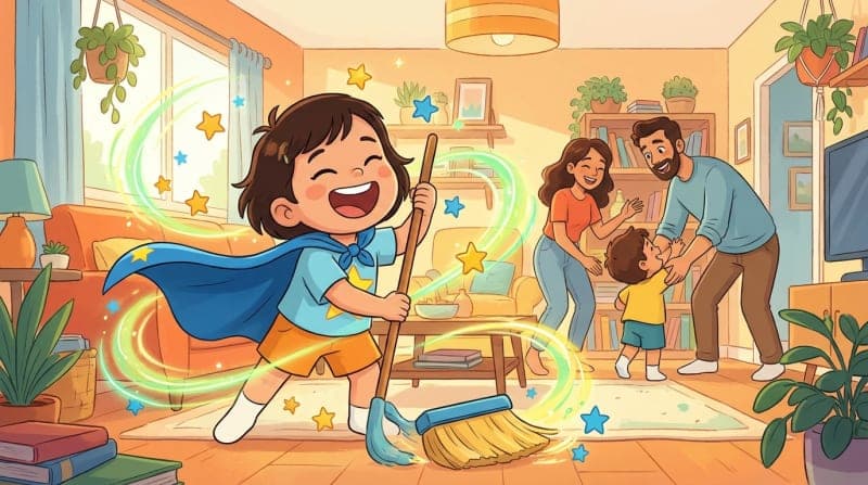 The Secret to Stress-Free Parenting and Kids Who Proactively Do Chores Every Day