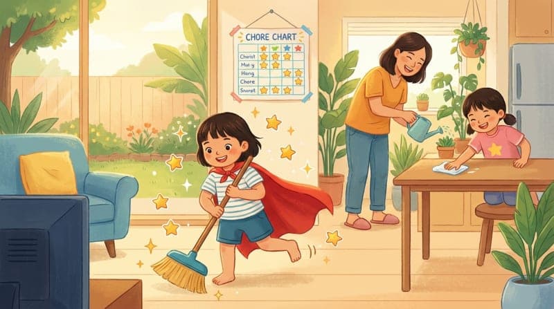 Parents Don't Need to Be Superheroes: The Secret to Sharing Chores with Your Kids