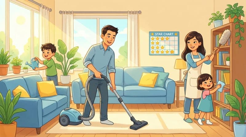 Weekend Chore Suggestions to Foster Independence by Age Group