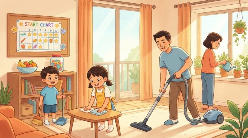 Bí Quyết Giao Việc Nhà Cho Trẻ Theo Độ Tuổi Giúp Con Tự Lập