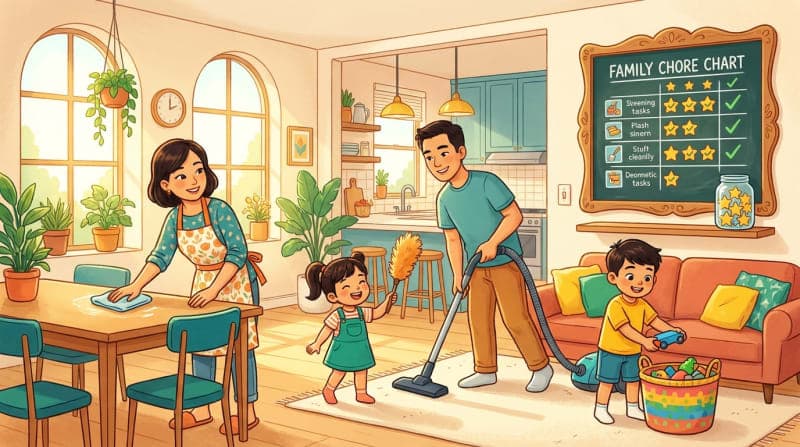 🏠 Biến ngày nghỉ thành "Ngày hội dọn dẹp" của cả gia đình, tại sao kh