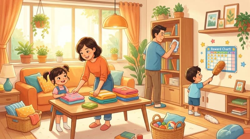 Bí Quyết Tập Cho Trẻ Làm Việc Nhà Cuối Tuần Từ 3 Đến 15 Tuổi