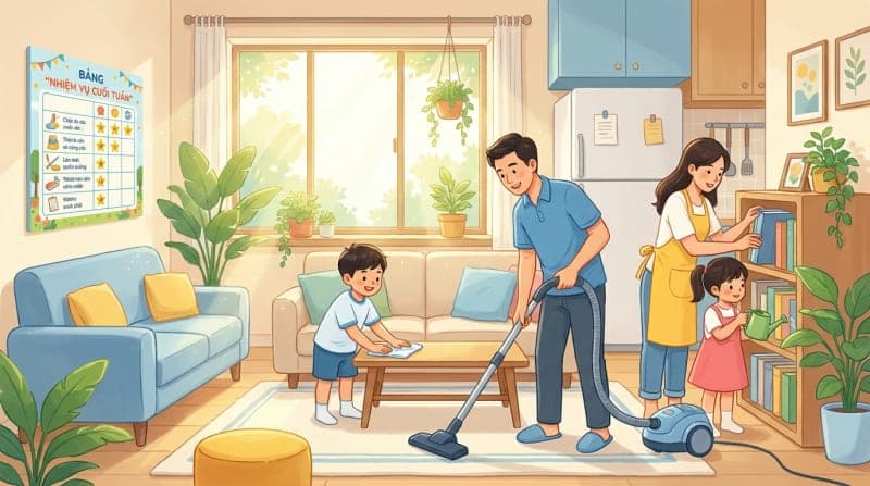 Cách Lên Bảng Nhiệm Vụ Cuối Tuần Rèn Tự Lập Cho Bé Theo Độ Tuổi