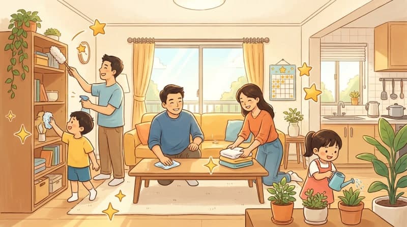 Gợi ý việc nhà cuối tuần cho bé theo độ tuổi giúp con tự lập