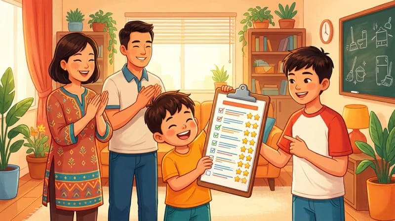Bí quyết giúp trẻ hết tị nạnh và tự giác làm việc nhà mỗi ngày
